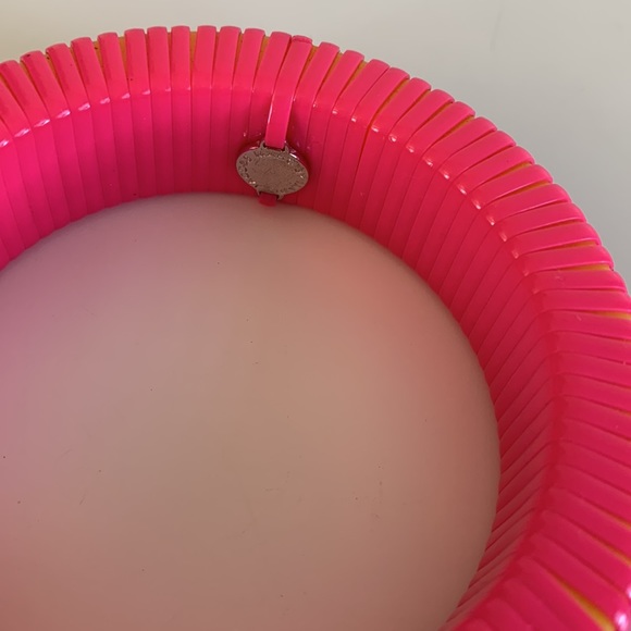 Hot Pink Braided Lanyard Bangle - Picture 3 of 3